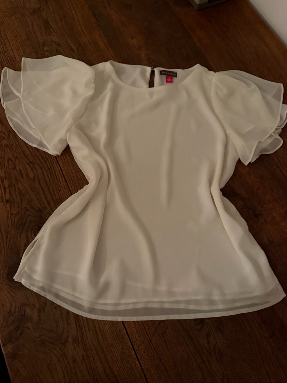 Vince Camuto Ivory Puff Sleeve Blouse